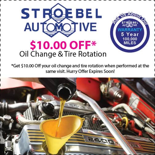 strobel coupon offer oil change